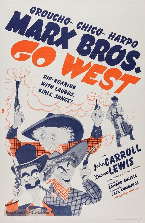 Go West - Re-release movie poster