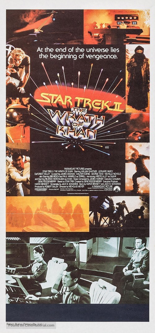 Star Trek: The Wrath Of Khan - Australian Movie Poster