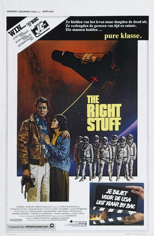 The Right Stuff - Belgian Movie Poster