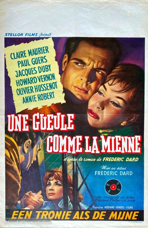 Une gueule comme la mienne - Belgian Movie Poster