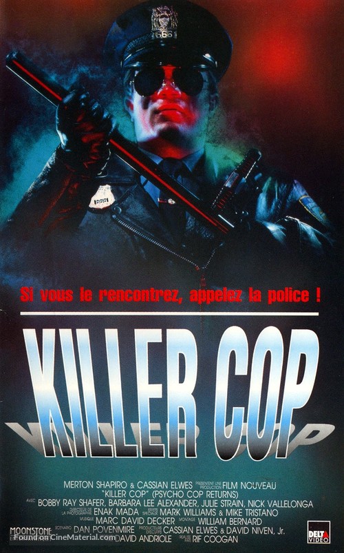 Psycho Cop Returns - French VHS movie cover