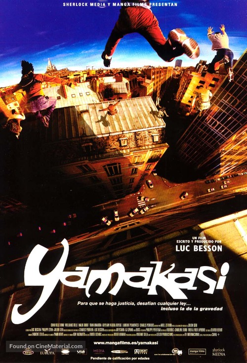 Yamakasi - Spanish Movie Poster