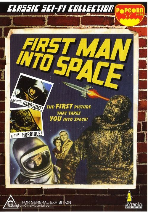 First Man Into Space - Australian DVD movie cover
