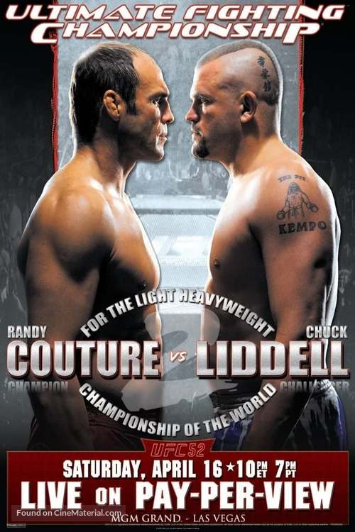 UFC 52: Couture vs. Liddell 2 - Movie Poster