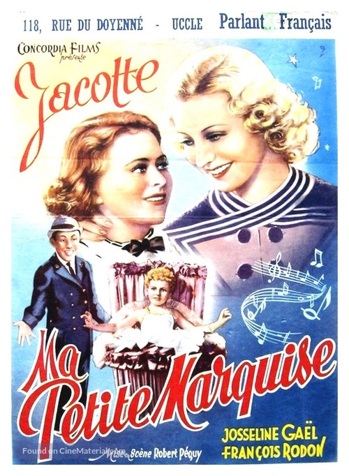 Ma petite marquise - Belgian Movie Poster