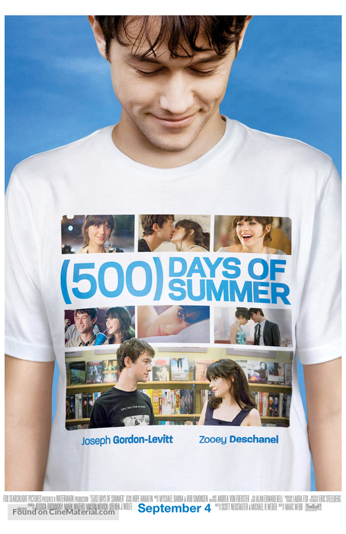 (500) Days of Summer - British Movie Poster