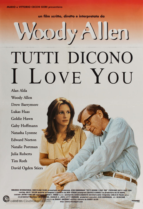 Everyone Says I Love You - Italian Movie Poster