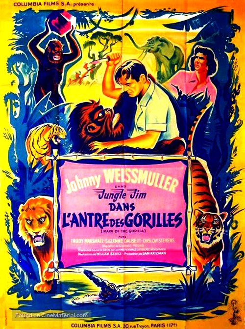 Mark of the Gorilla - French Movie Poster