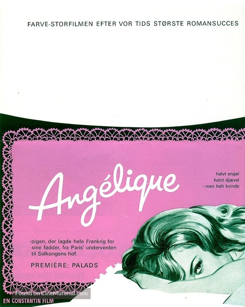 Ang&eacute;lique, marquise des anges - Danish Movie Poster