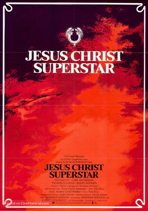 Jesus Christ Superstar - German Movie Poster