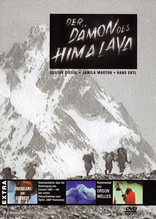 Der D&auml;mon des Himalaya - German DVD movie cover