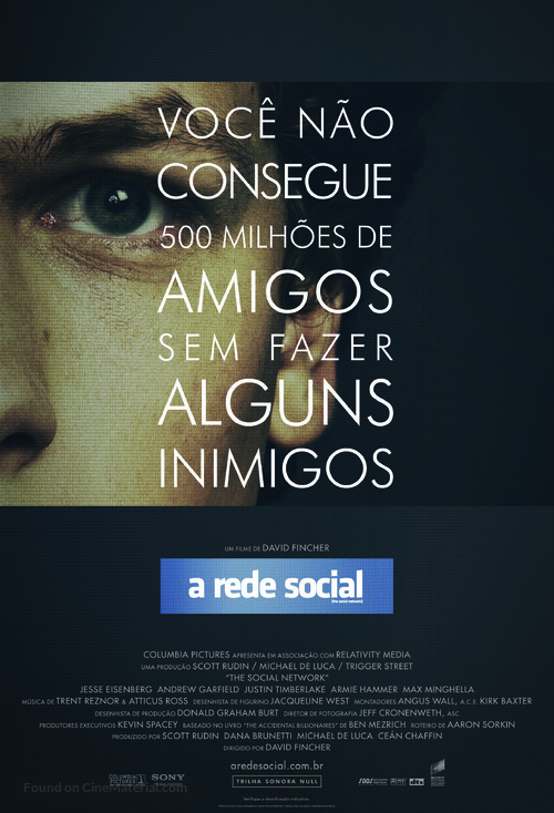The Social Network - Brazilian Movie Poster
