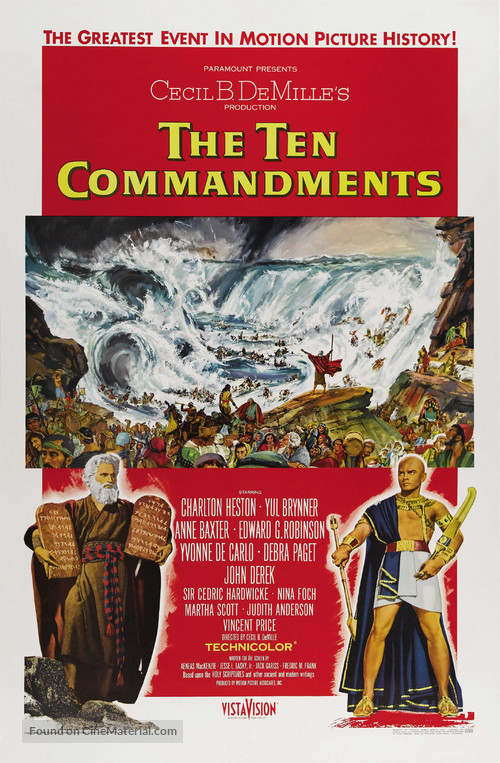 The Ten Commandments - Theatrical movie poster