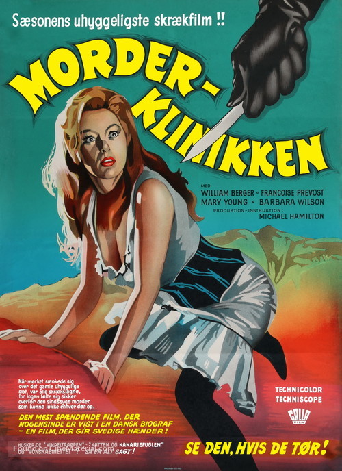 La lama nel corpo - Danish Movie Poster