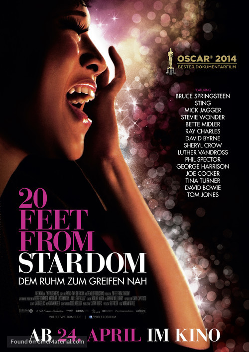 Twenty Feet from Stardom - German Movie Poster