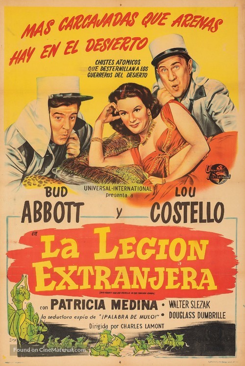 Abbott and Costello in the Foreign Legion - Argentinian Movie Poster