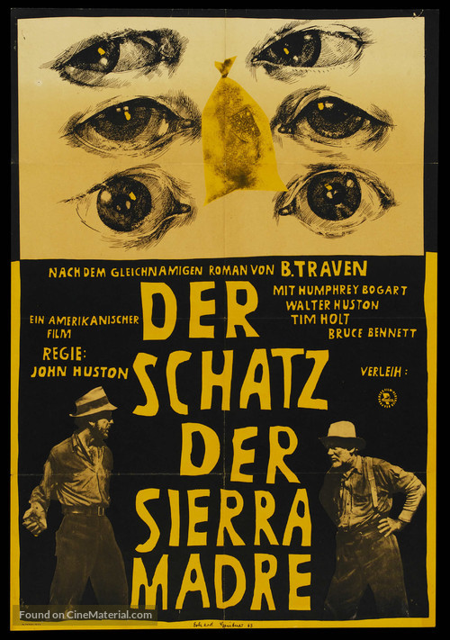 The Treasure of the Sierra Madre - German Re-release movie poster