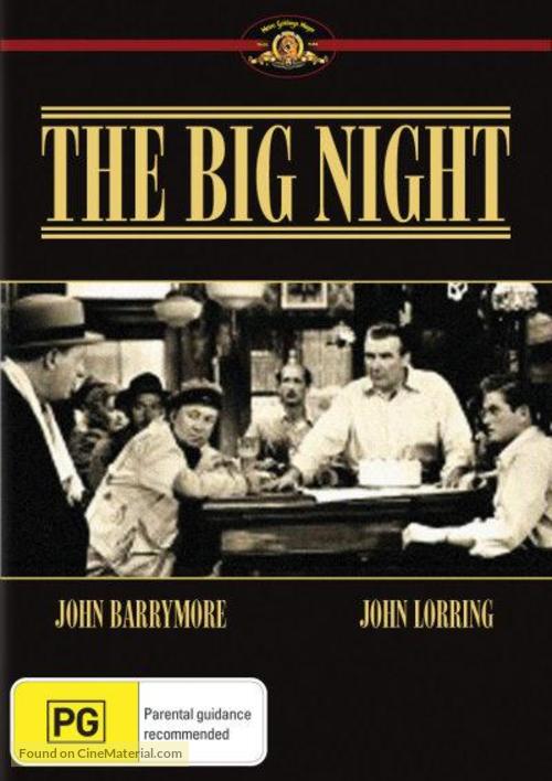 The Big Night - Australian DVD movie cover