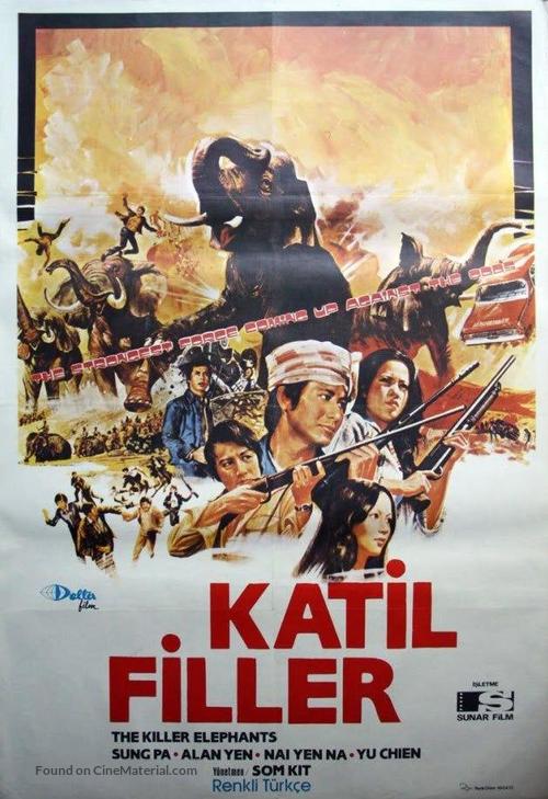 Killer Elephants - Turkish Movie Poster