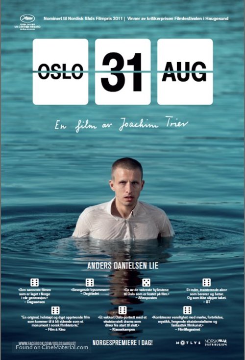 Oslo, 31. august - Norwegian Movie Poster