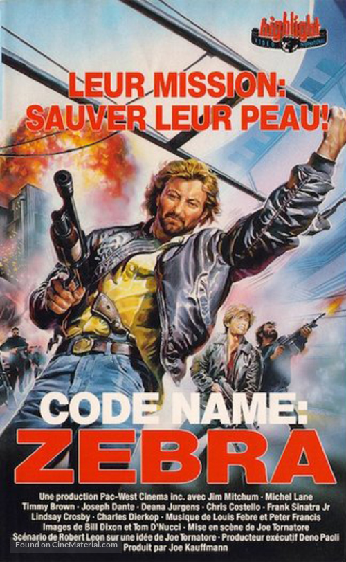 Code Name: Zebra - French Movie Poster