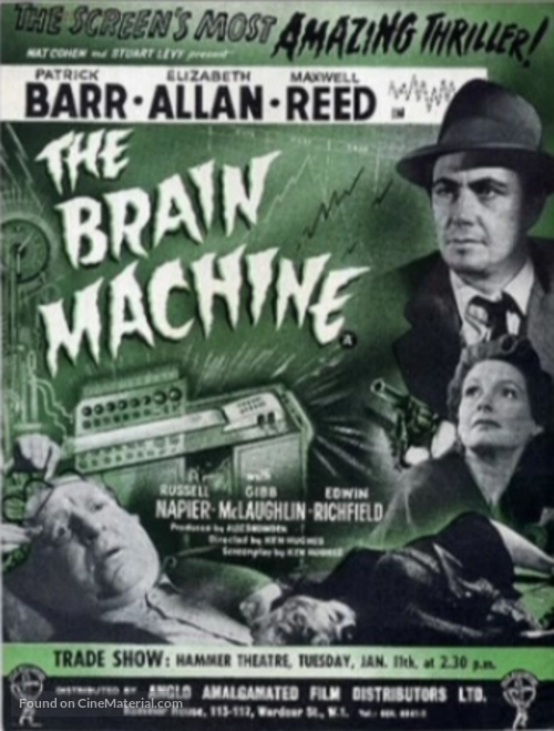 The Brain Machine - British Movie Poster