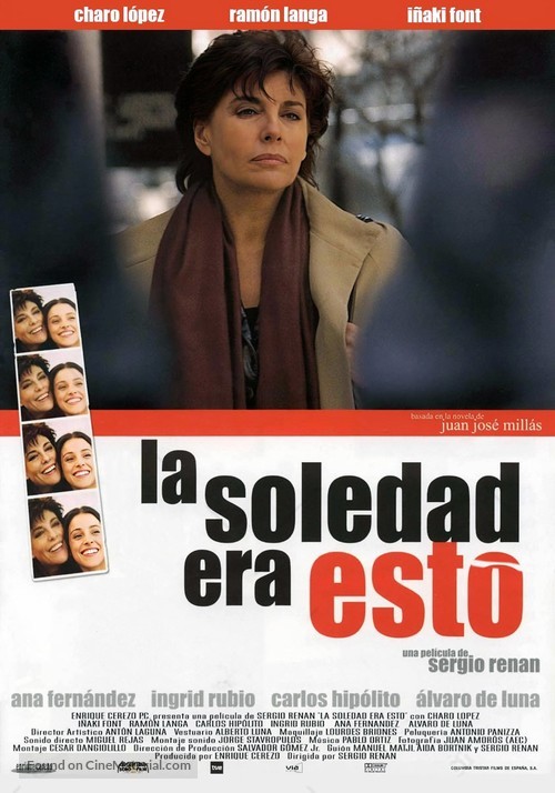 La soledad era esto - Spanish Movie Poster