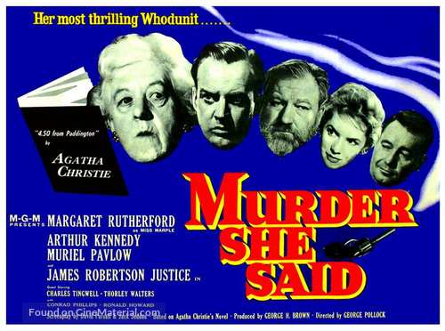 Murder She Said - British Movie Poster