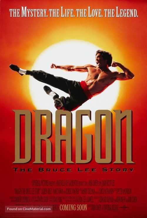 Dragon: The Bruce Lee Story - Advance movie poster