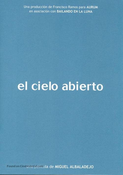 Cielo abierto, El - Spanish poster