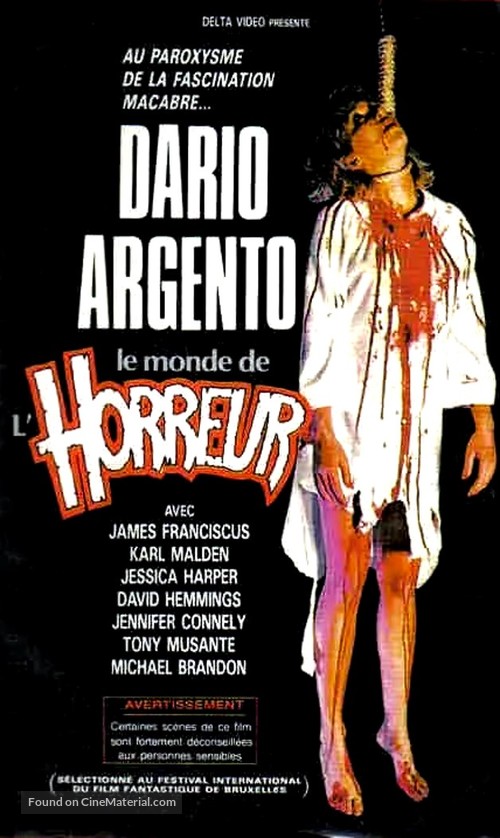 Il mondo dell&#039;orrore di Dario Argento - French VHS movie cover