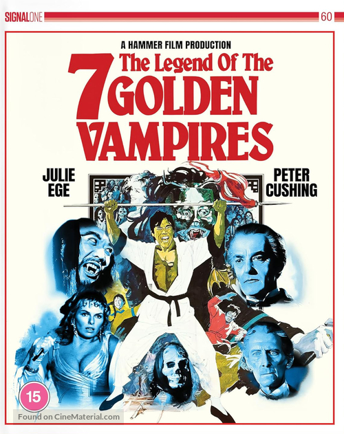 The Legend of the 7 Golden Vampires - British Movie Cover