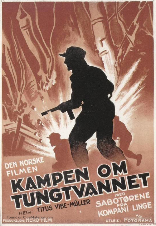 Kampen om tungtvannet - Norwegian Movie Poster