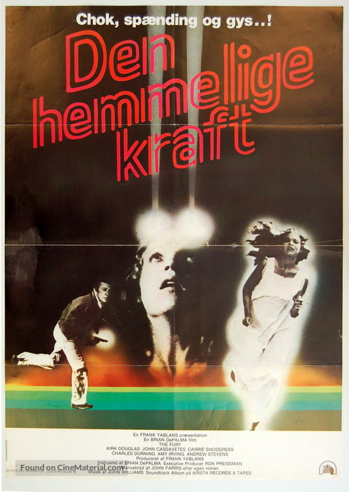 The Fury - Danish Movie Poster