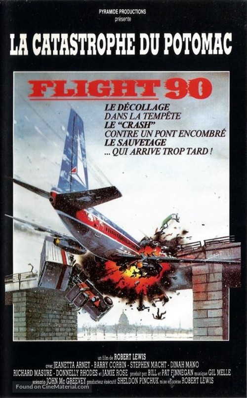Flight 90: Disaster on the Potomac - French VHS movie cover