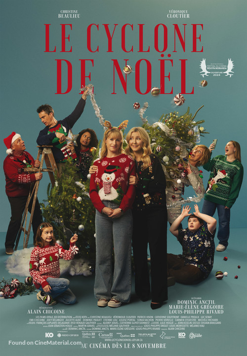 Le Cyclone de No&euml;l - Canadian Movie Poster