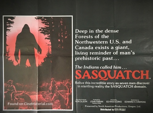 Sasquatch, the Legend of Bigfoot - British Movie Poster