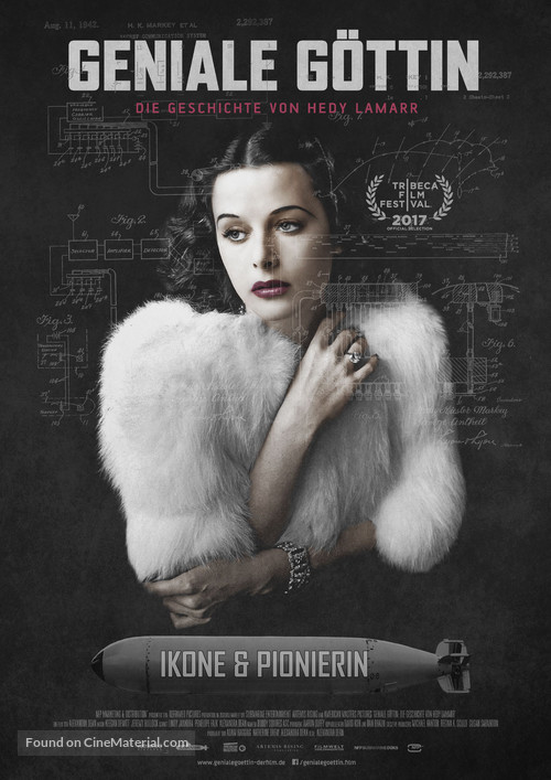 Bombshell: The Hedy Lamarr Story - German Movie Poster