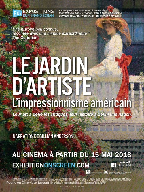 The Artist&#039;s Garden: American Impressionism - French Movie Poster