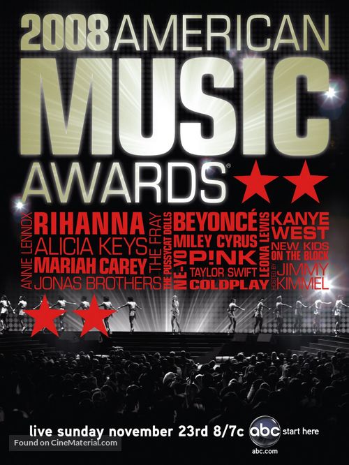 2008 American Music Awards - Movie Poster