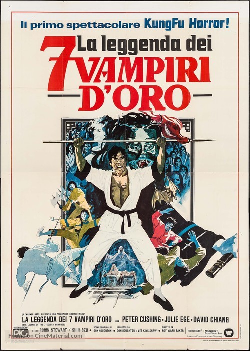 The Legend of the 7 Golden Vampires - Italian Movie Poster