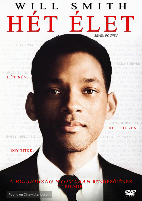 Seven Pounds - Hungarian DVD movie cover