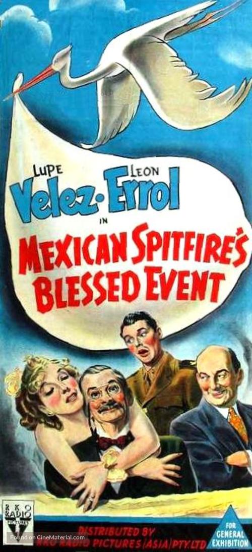 Mexican Spitfire&#039;s Blessed Event - Australian Movie Poster