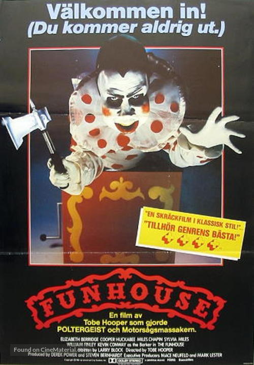 The Funhouse - Swedish Movie Poster