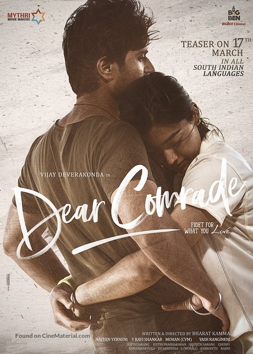 Dear Comrade - Indian Movie Poster