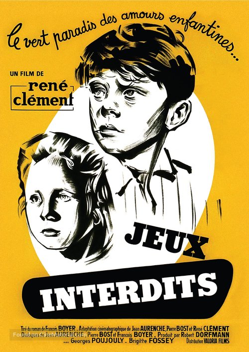 Jeux interdits - French Movie Poster