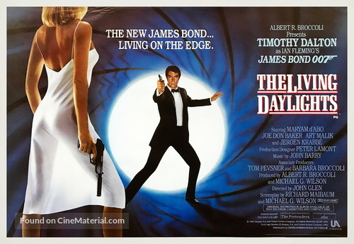 The Living Daylights (1987) British movie poster