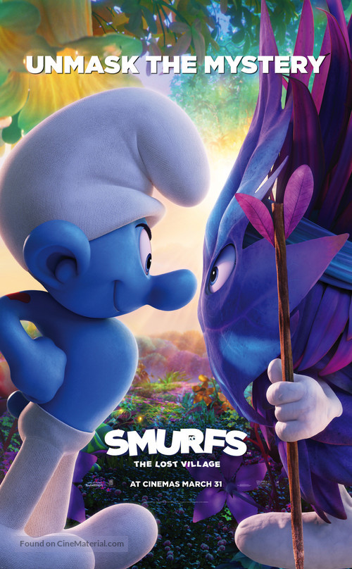 Smurfs: The Lost Village - British Movie Poster