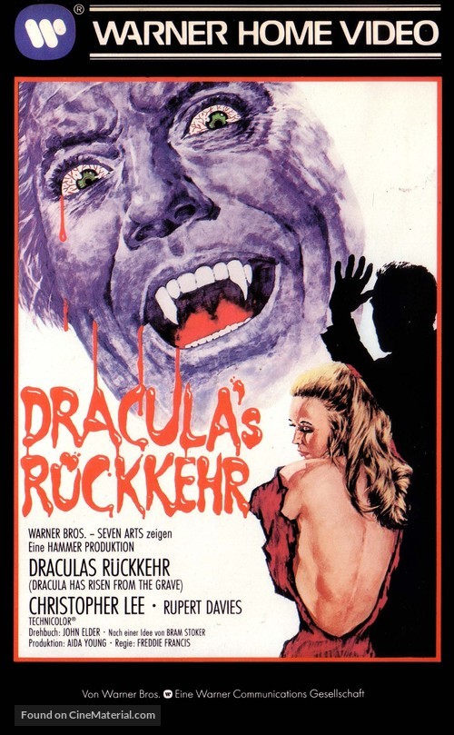 Dracula Has Risen from the Grave - German VHS movie cover