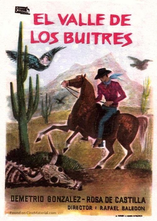 El jinete solitario en el valle de los buitres - Spanish Movie Poster